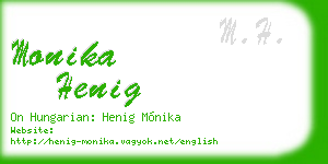 monika henig business card